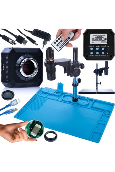 Rosfix Set Microscop Earth Pro + Cameră HDMI 16MP + Mat Antistatică 480x320mm