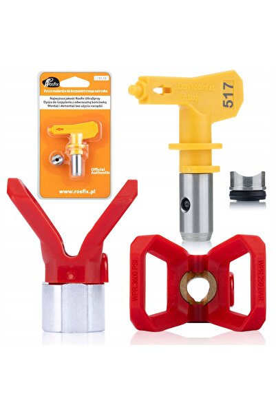 Rosfix Nozzle Set 517 + Nozzle Holder 7/8" | Compatible with Wagner Paint Gun