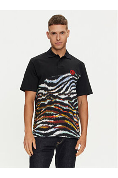 Just Cavalli Ανδρικό Πόλο 76OAG6R1 Μαύρο