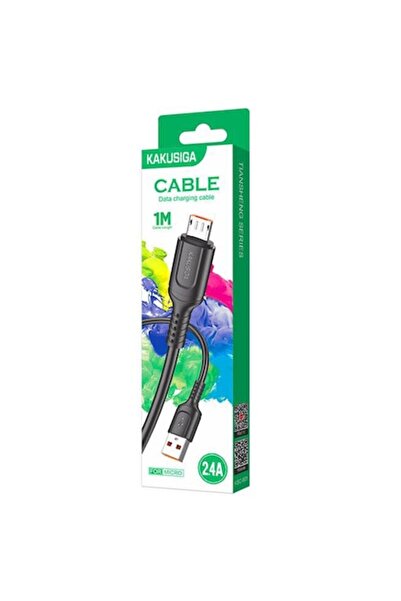 KAKU Cablu Date si Incarcare (KSC-805), USB-A la MicroUSB, 18W, 2.4A, 1m, Black