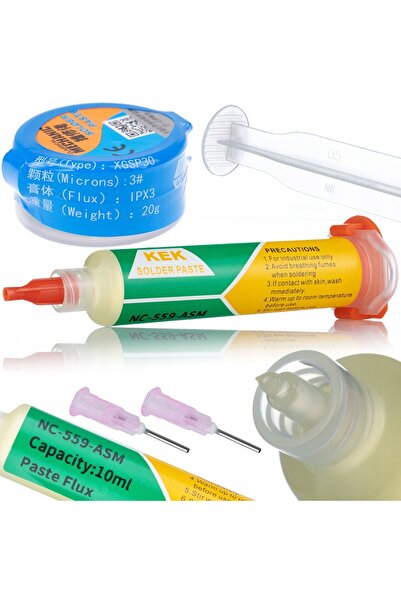 Rosfix Set Topitor NC-559-ASM + Pastă Lipoasă XG-30 16g | Sn63/Pb37 No-Clean