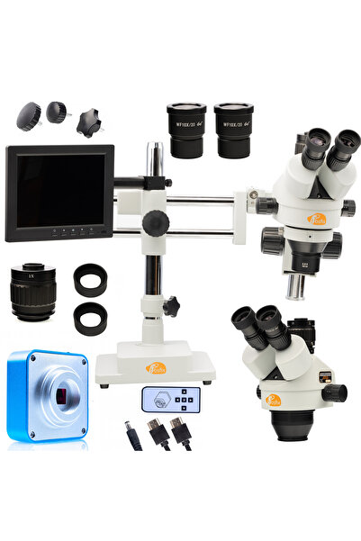 Rosfix Jupiter Pro Trinocular Microscope MSJP-T-SDMS1 | Zoom 7–45x | Complete Set