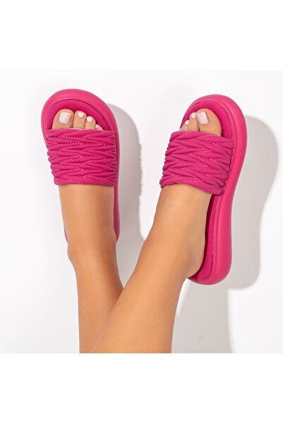 Modlet.ro Papuci roz cu talpă groasă pentru femei MOD11598