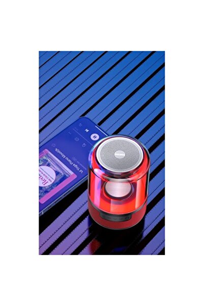 KAKUSİGA Boxa Portabila TWS KSC-608 Colorful Light, Bluetooth 5.0, Rosu