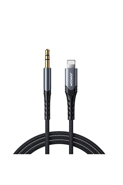 Joyroom Audio Cable Jack 3.5mm to Lightning Compatible with Apple Devices, Black 1m Sy-a02