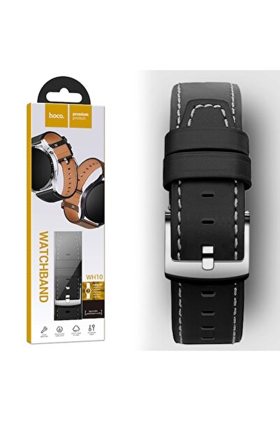 Hoco - curea din piele (WH10), conectori de 20 mm, seria GT Original, neagră
