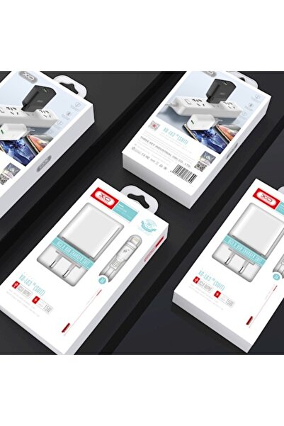 Xo Incarcator retea L63, USB, Quick Charge 3.0, 15W, Cablu Lightning 1m inclus, Alb