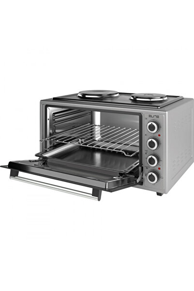 Elite Small cooker EMO-48302G, 2000W, 48 l, 3 mode, Double glass, Thermostat, Timer, Stainless steel