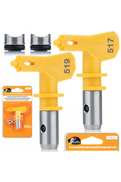 Rosfix Spray Gun Nozzle Set 517+519 | Jet 25–30cm | Ultra Durable Spray