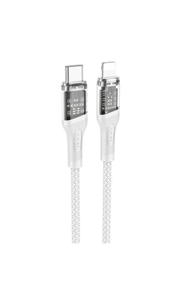 Hoco Cable for Data and Charging Fast Charging, Type C to Type C, 60W, White, 1.2m, U111