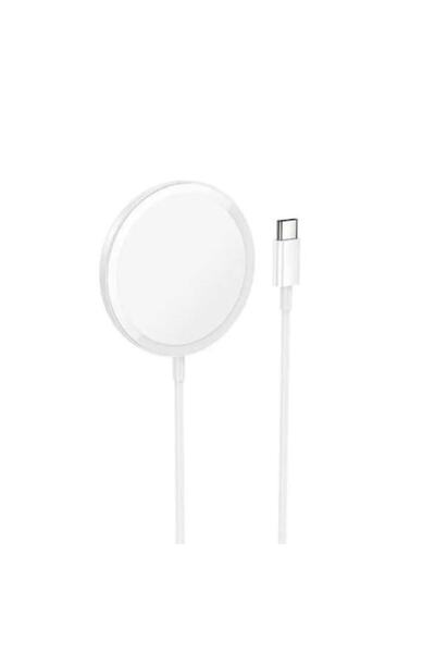 HOCO Premium Product Încărcător wireless, Hoco CW52, MagSafe, 9V, 2A, cablu Type-C 1m, alb