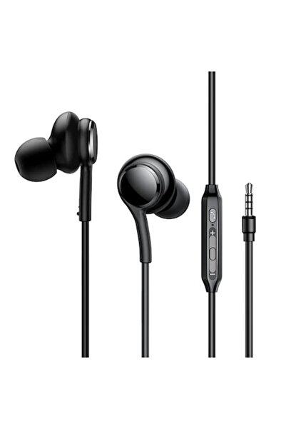 Joyroom Căști cu fir (JR-EW02), Microfon, Mufă de 3,5 mm, In-Ear, Sunet Hi-Fi, 1,2 m, Negru