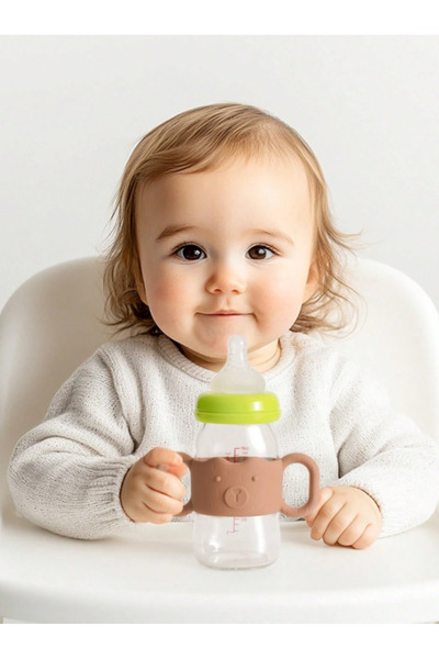 The Cloudish Shop Silikon Biberon tutacağı AYI Desenli 1 Adet