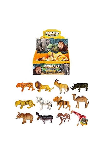 Toy Set figurine animale sălbatice – miniaturi realiste pentru copii, 12 piese