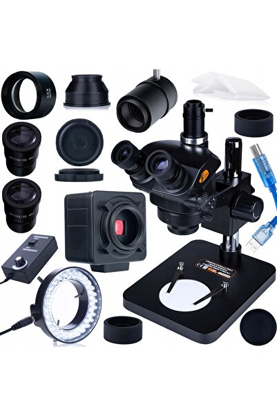 Rosfix Capella Pro MSCP-T-PS1-B – Trinocular Microscope 7–45x | 0.7–5x C-Mount zoom