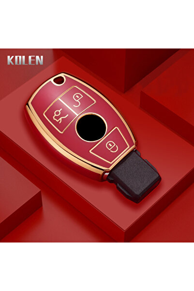 Choice5 Red only case New TPU Car Remote Key Case Cover Shell Fob For Mercede...