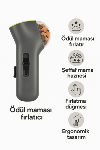 Papağanhane Köpek Ödül Maması Fırlatıcı | Mama Atıcı Oyuncak & Eğitim Aparatı