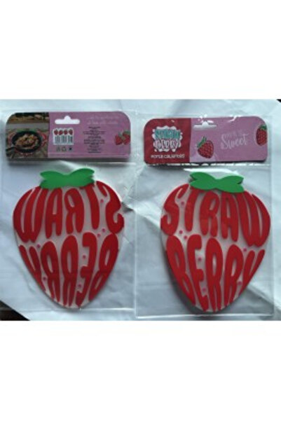 Flippy Suport pentru Pahar, Flippy, Model Capsuna, PVC, Dimensiuni 15.5x15.5 ...