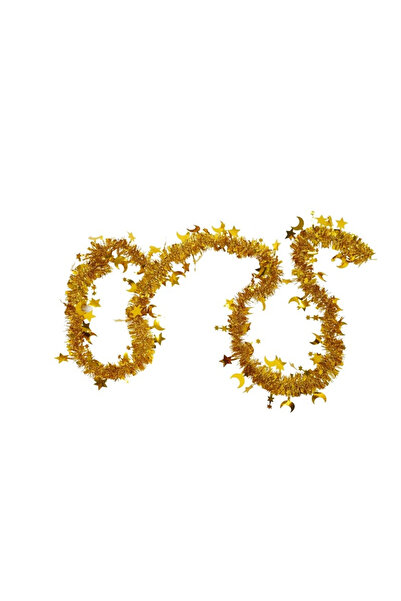 Toolsy Beteală de Crăciun, Flippy, aurie, dimensiuni: 2 m x 9 cm x 5 cm material: folie PVC, interior/exterior