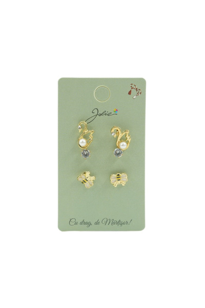 Flippy Set 3 Perechi Cercei Lebada, Piatra, Albinuta