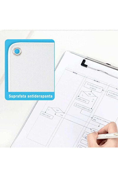 Deli Simple metal clipboard with ruler