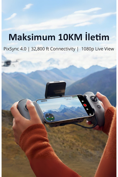 POTENSİC Atom 2 4K Video 8K Fotoğraf 3Eksenli Gimbal 10KM Yapay Zeka Gece Çekimi 96Dk Uçuş Profesyonel Drone