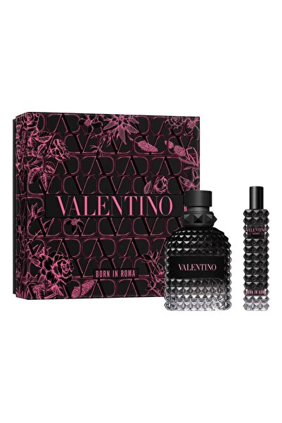 Valentino Set cadou Uomo Born in Roma, Apă de toaletă, Bărbați. 100 ml + 10 ml