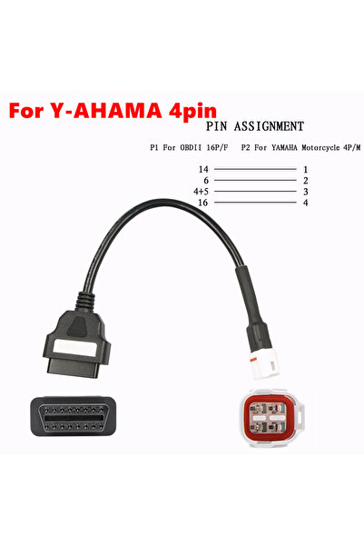 Choice6 For YAHAMA 4pin for Motorcycle Motobike Extension Cable For YAMAHA 3/...