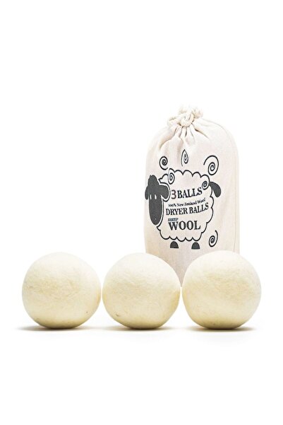 zioda smart essentials Set 3 wool balls, zioda smart essentials®, for dryer and aromatherapy, 100% pure wool from