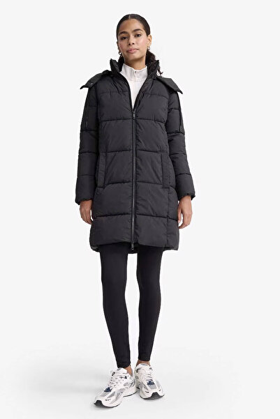 DeFacto Waterproof Regular Fit Hooded Zipper Long Coat E8703Ax25Wn