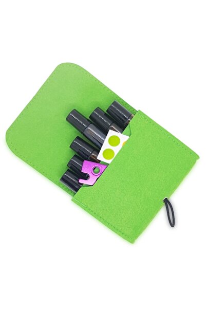 zioda smart essentials Set de aromaterapie Zioda Smart Essentials® cu 6 sticle roll-on de 10 ml, organizator verde, deschizător, sticlă