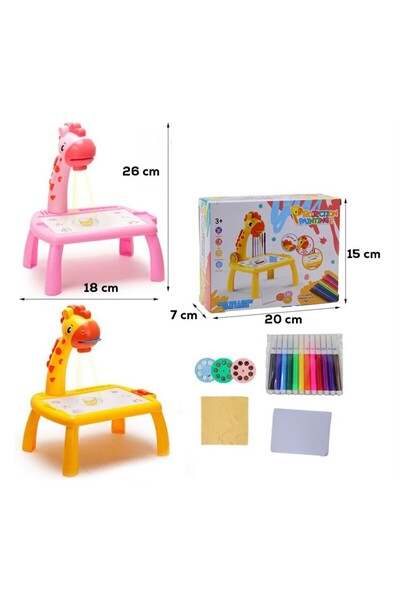 Weigo Projeksiyonlu Resim Masası Boyama Seti Eğitici Çocuk Oyuncağı Çizim San...