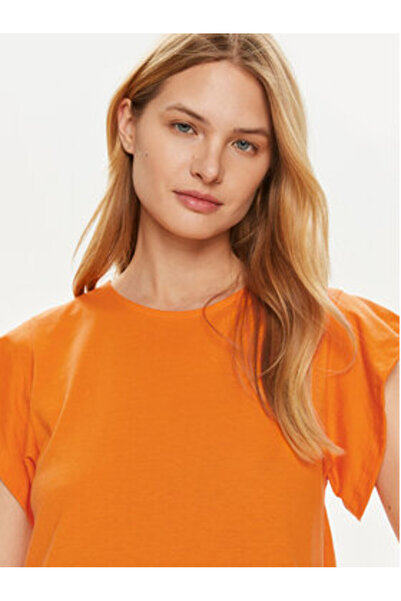 VILA Γυναικείο Καλοκαιρινό Φόρεμα 14087541 Πορτοκαλί