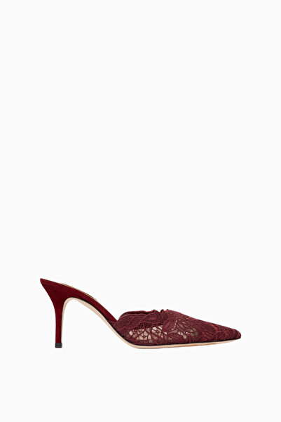 ARTEANA Positano 75 Dantel ve Süet Mule, Stiletto Topuk