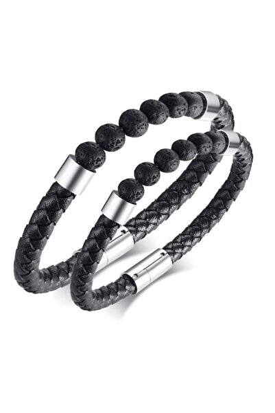zioda smart essentials Set 2 Aromatherapy Bracelets with Lava Stone,