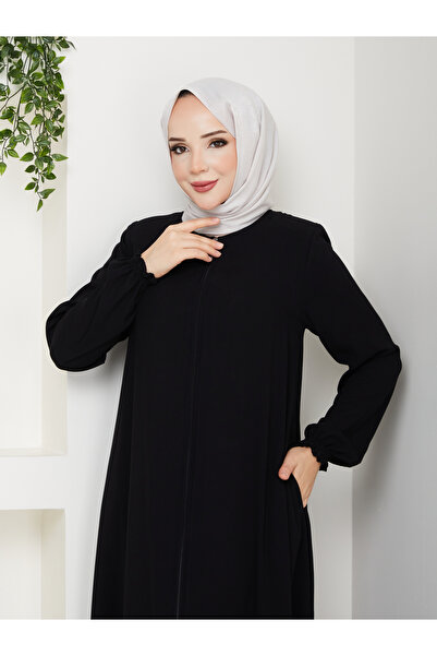Genel Markalar Umreye Uygun Medine İpeği Mevlana Ferace (Siyah)
