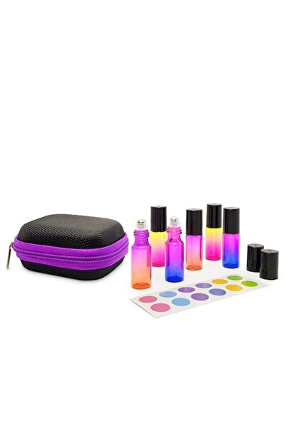 zioda smart essentials Set aromaterapie, Zioda Smart Essentials®, cu 6 recipiente sticlă 4ml roll-on multicolor, etichete