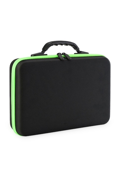 zioda smart essentials Geantă organizatoare zioda smart essentials® pentru 60 de sticle de uleiuri esențiale (5ml, 10ml, 15ml) - Fermoar verde