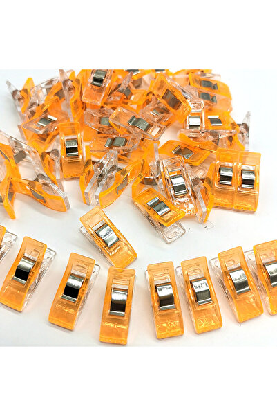 Choice5 orange 50pcs 50PCS Sewing Clips Colorful Clips Multipurpose Plastic C...
