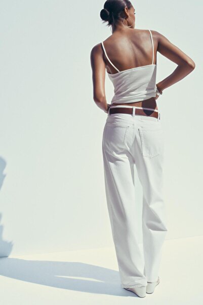 Dilvin Thin Strap Tank Top with Lace Trim