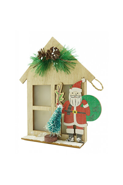 Toolsy Decorațiune luminoasă, Flippy, Moș Crăciun, maro, lungime: 13 cm, lăți...