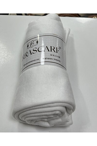 Gül Eşarp Combed Cotton Shawl White