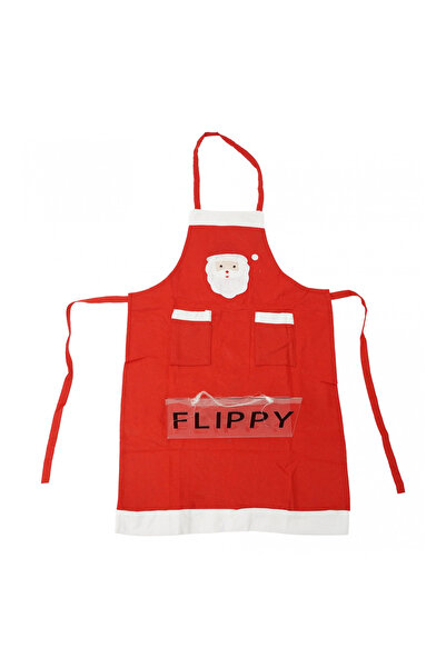 Flippy Christmas apron, Flippy, with Santa Claus pattern, red, for adults, polyester