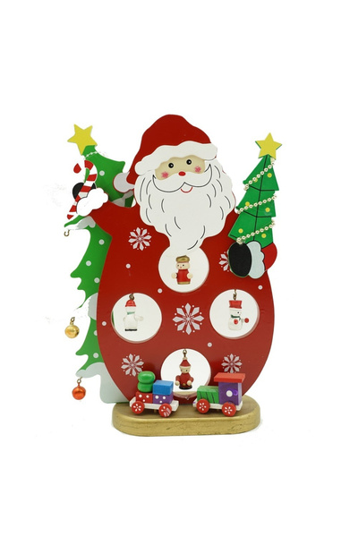 Toolsy Decorated figurine, Santa Claus, Red, Wooden, 18 cm x 24.5 cm, Indoor,...