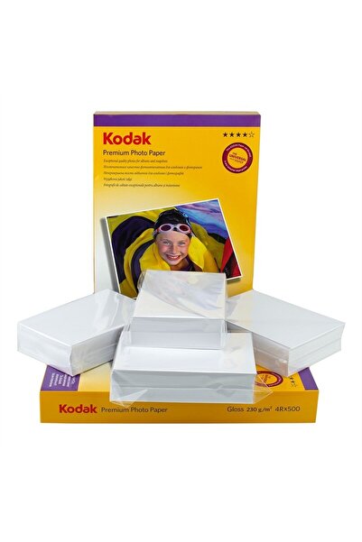 Kodak Pack of 500 sheets of Premium Glossy photo paper, 10x15 cm, 230 g