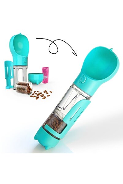 zioda smart essentials Sticlă de apă portabilă pentru câini și pisici, Zioda Smart Essentials, dozator 3 în 1