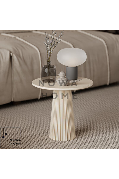 Nova Dizayn Dekoratif Tekli Mantar Sehpa