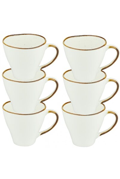 Culinaro Set 6 cesti cafea ARIZONA GLISS, portelan, D8xh7cm, 160ml
