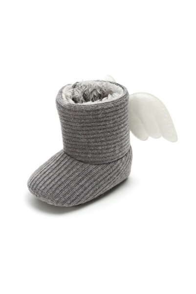 Superbaby Grey ankle boots with fins