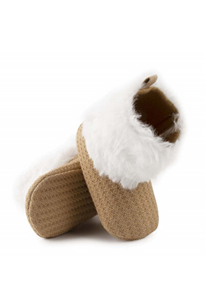 Superbaby Cream boots with white fur for girls